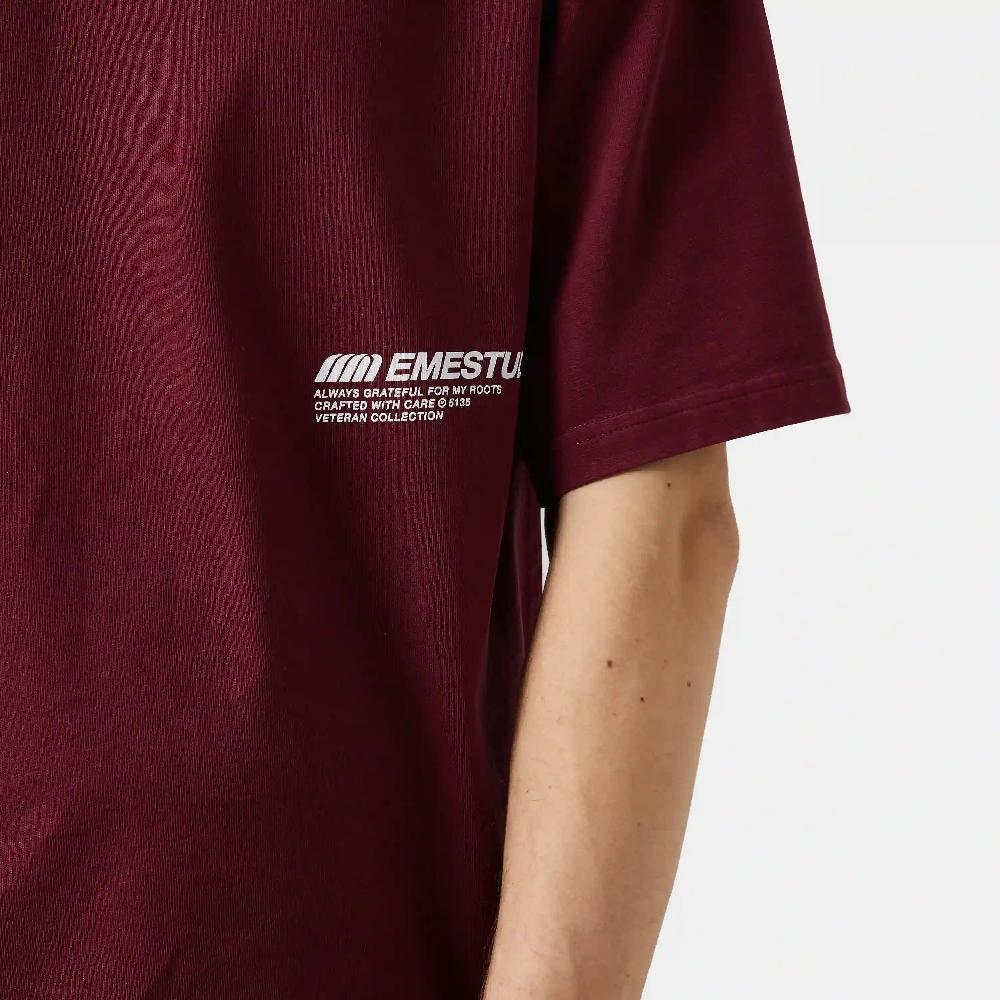 Eme Roots Burgundy Oversized Tee