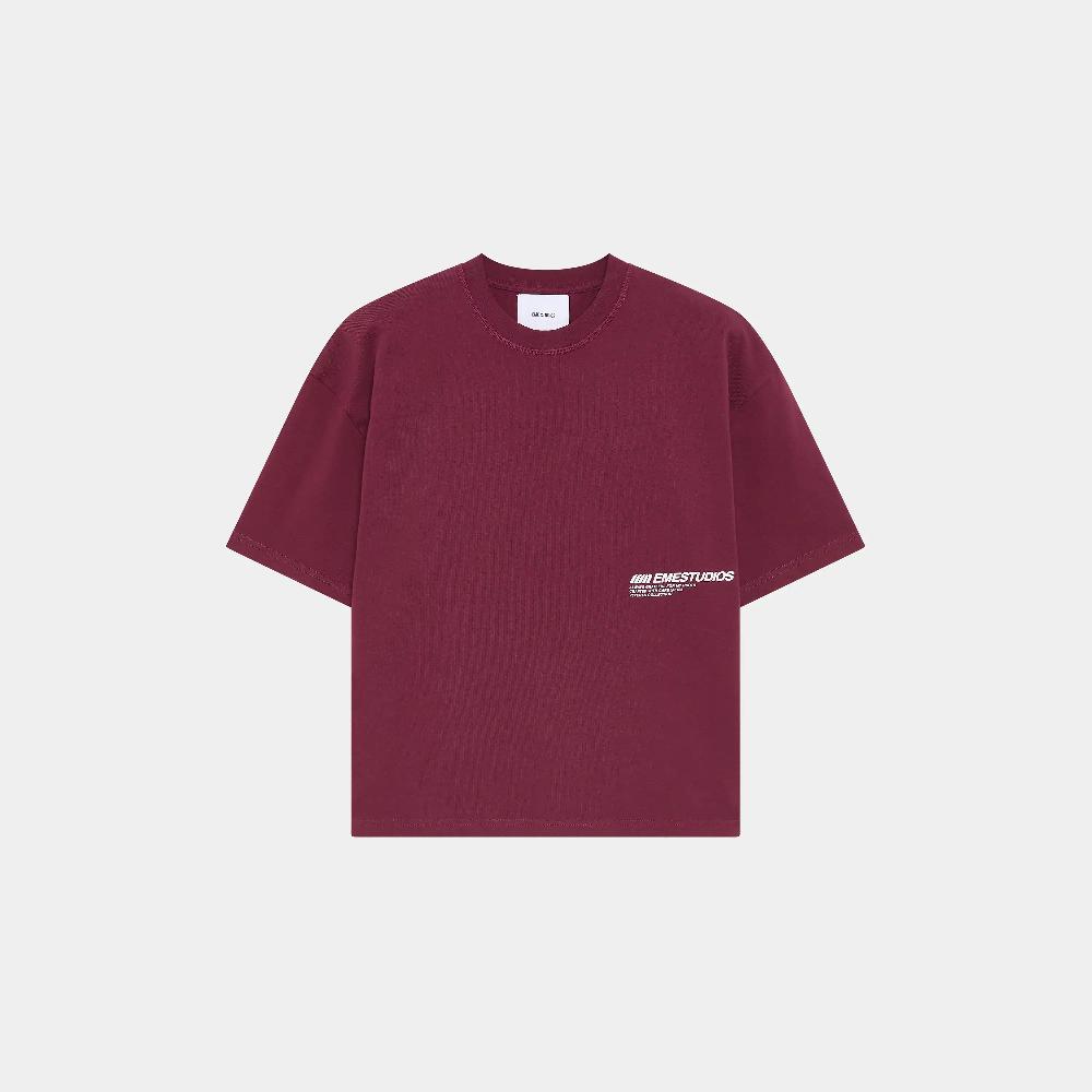 Eme Roots Burgundy Oversized Tee