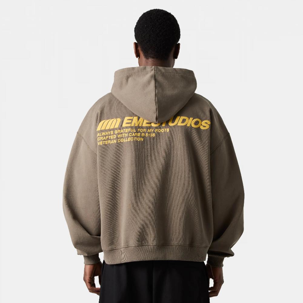 Eme Roots Muddy Brown Oversized Hoodie