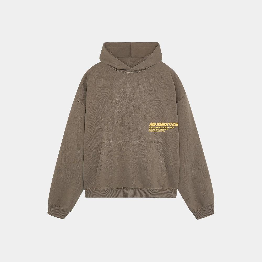 Eme Roots Muddy Brown Oversized Hoodie