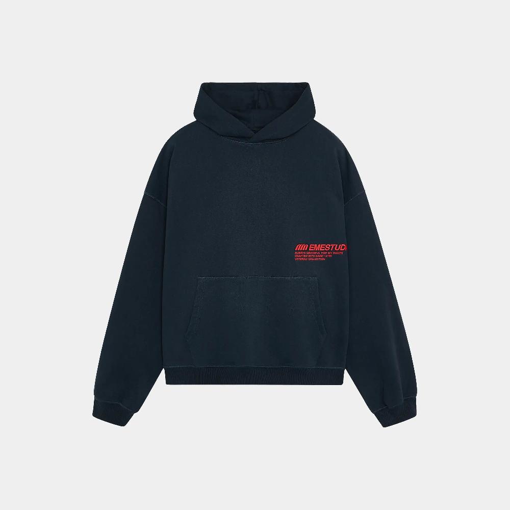 Eme Roots Navy Oversized Hoodie