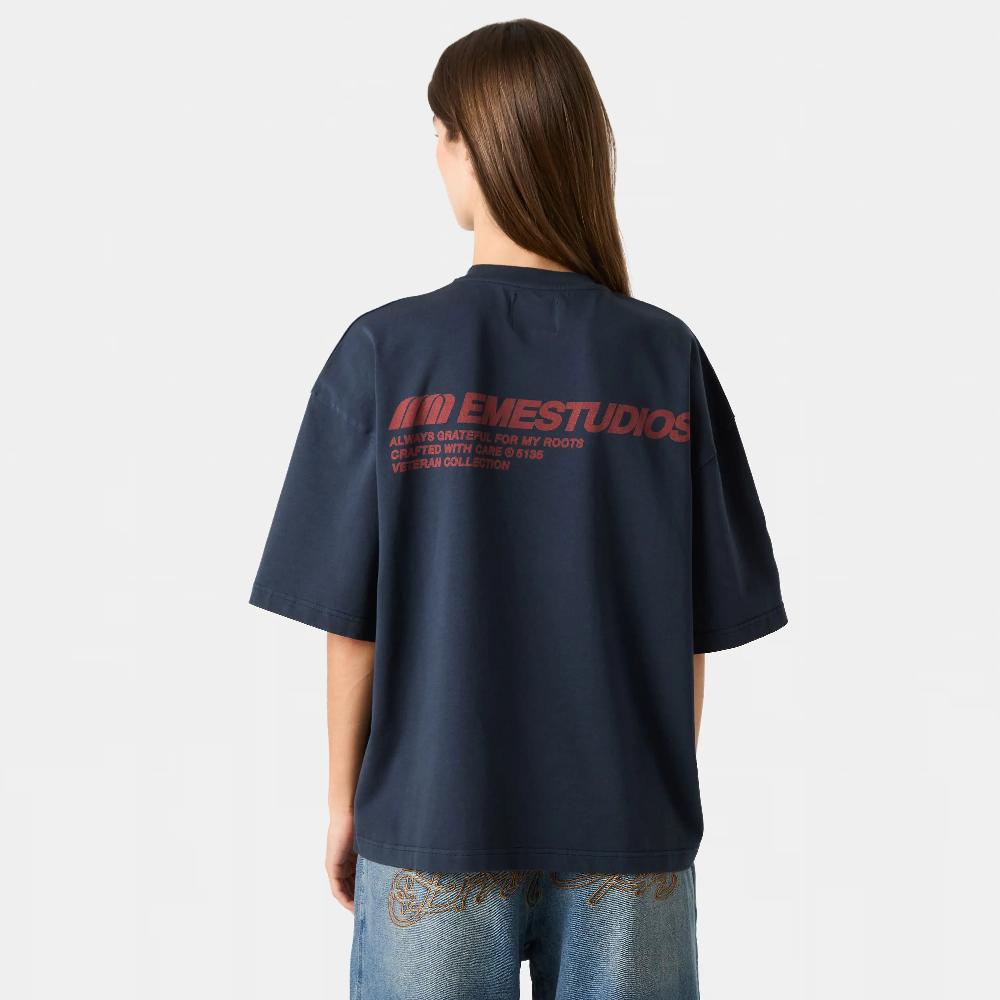 Eme Roots Navy Oversized Tee