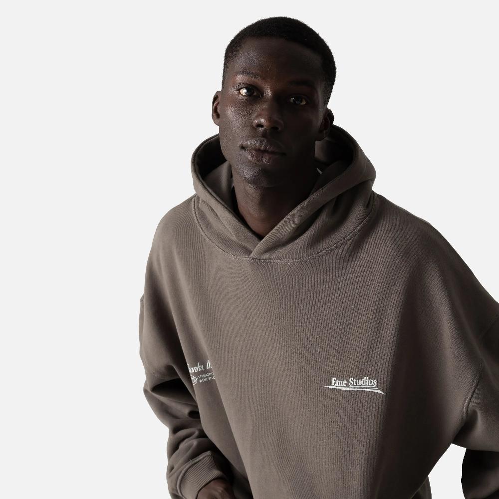 Eme Rush Muddy Brown Oversized Hoodie