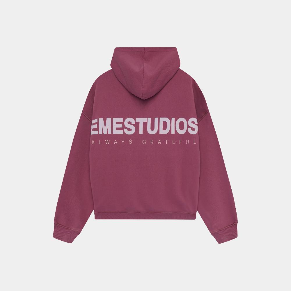 Eme Serenity Burgundy Oversized Hoodie