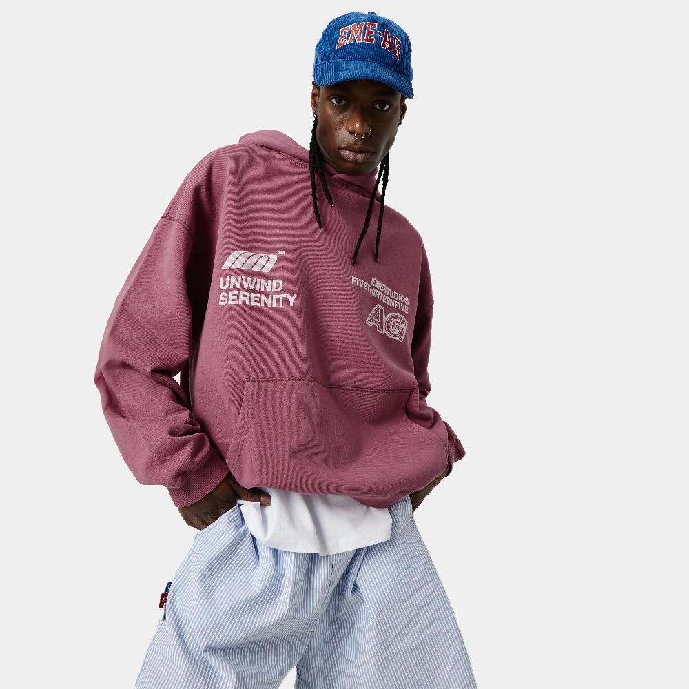 Eme Serenity Burgundy Oversized Hoodie