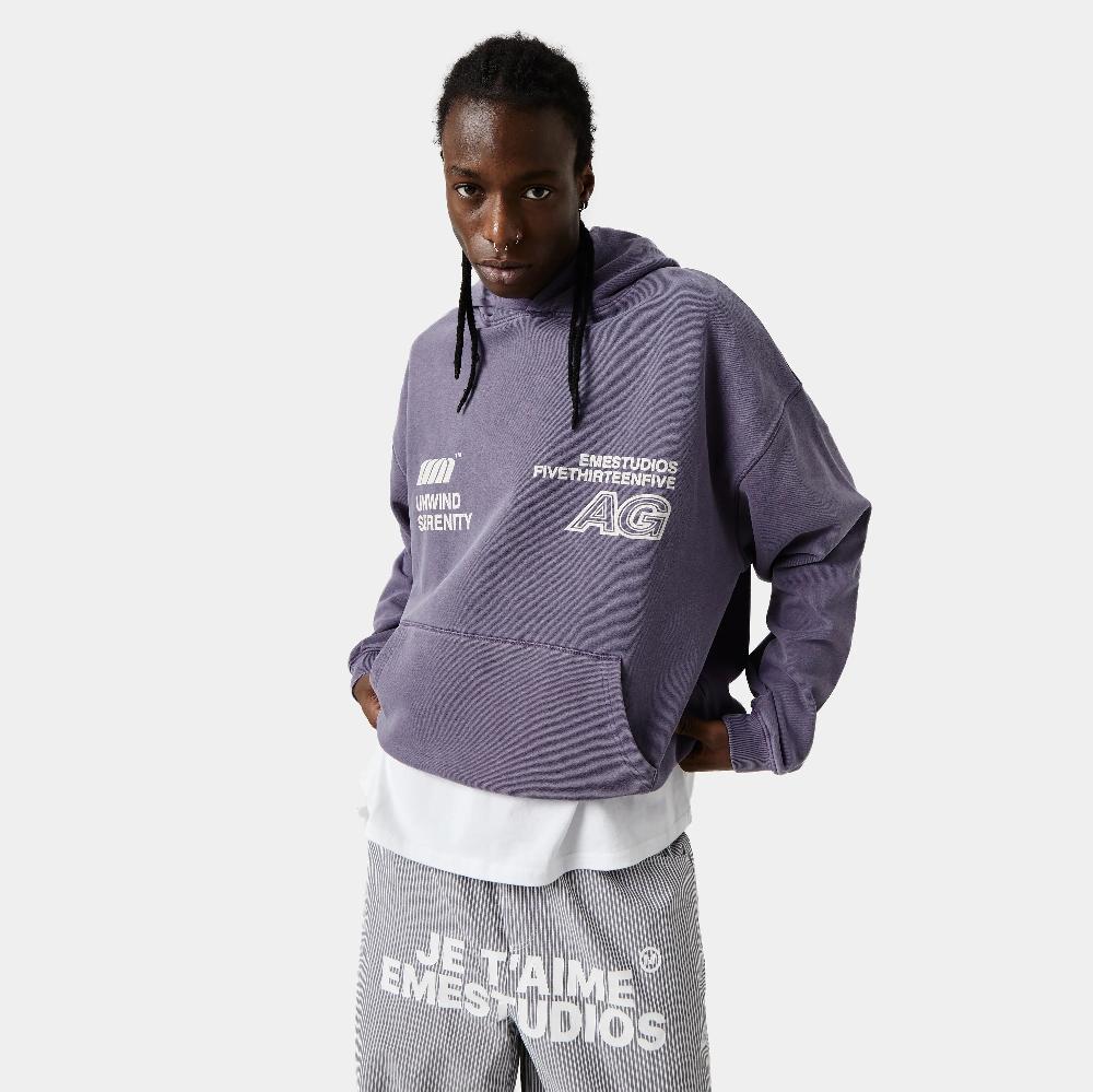 Eme Serenity Velvet Oversized Hoodie