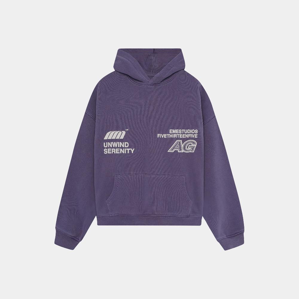 Eme Serenity Velvet Oversized Hoodie