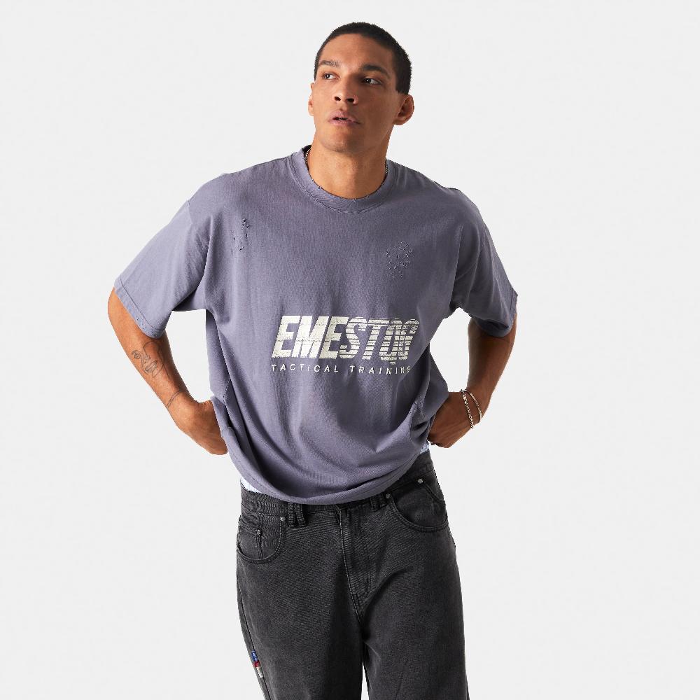 Eme Shove Deep Sea Oversized Tee