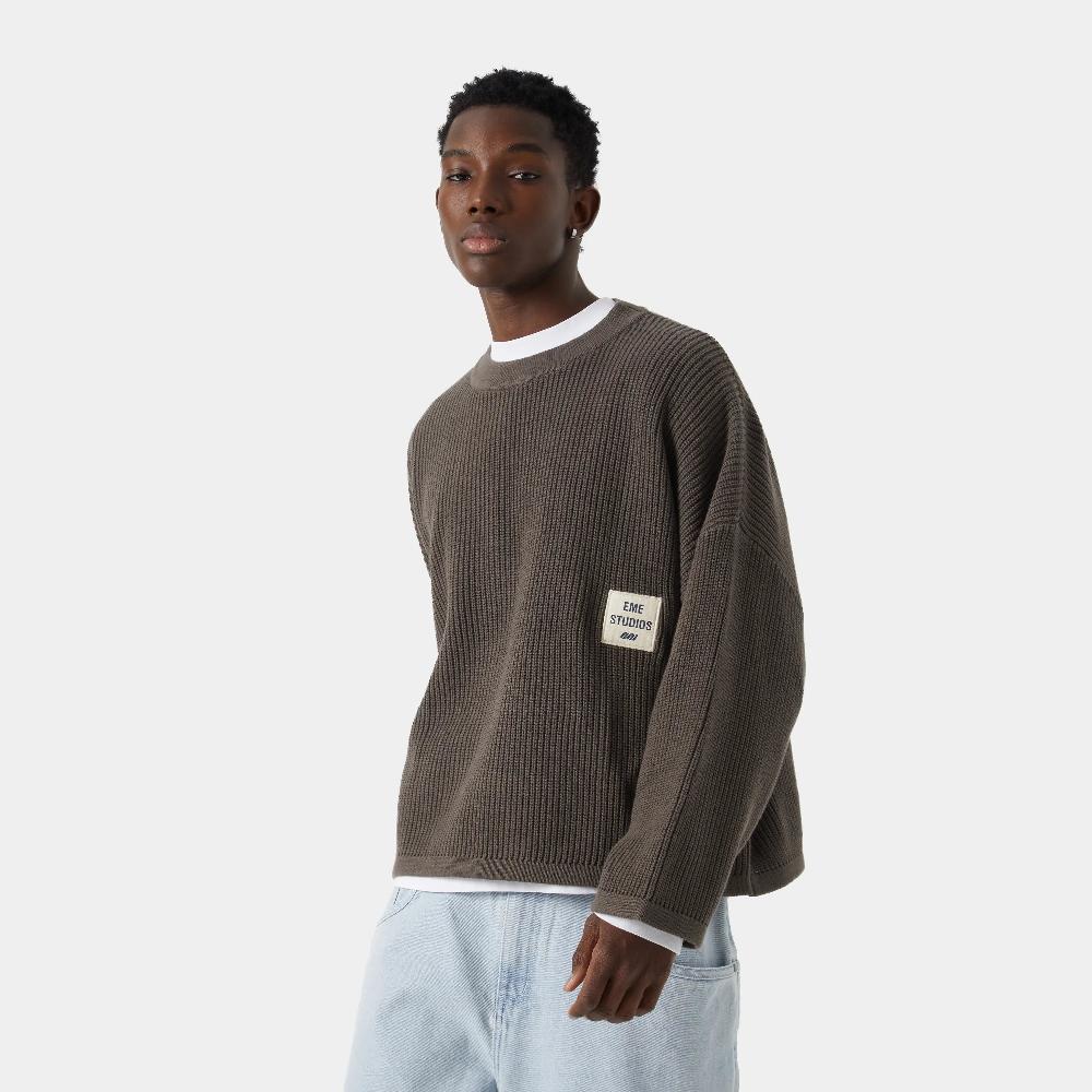 Eme Sleek Fawn Knit Sweater