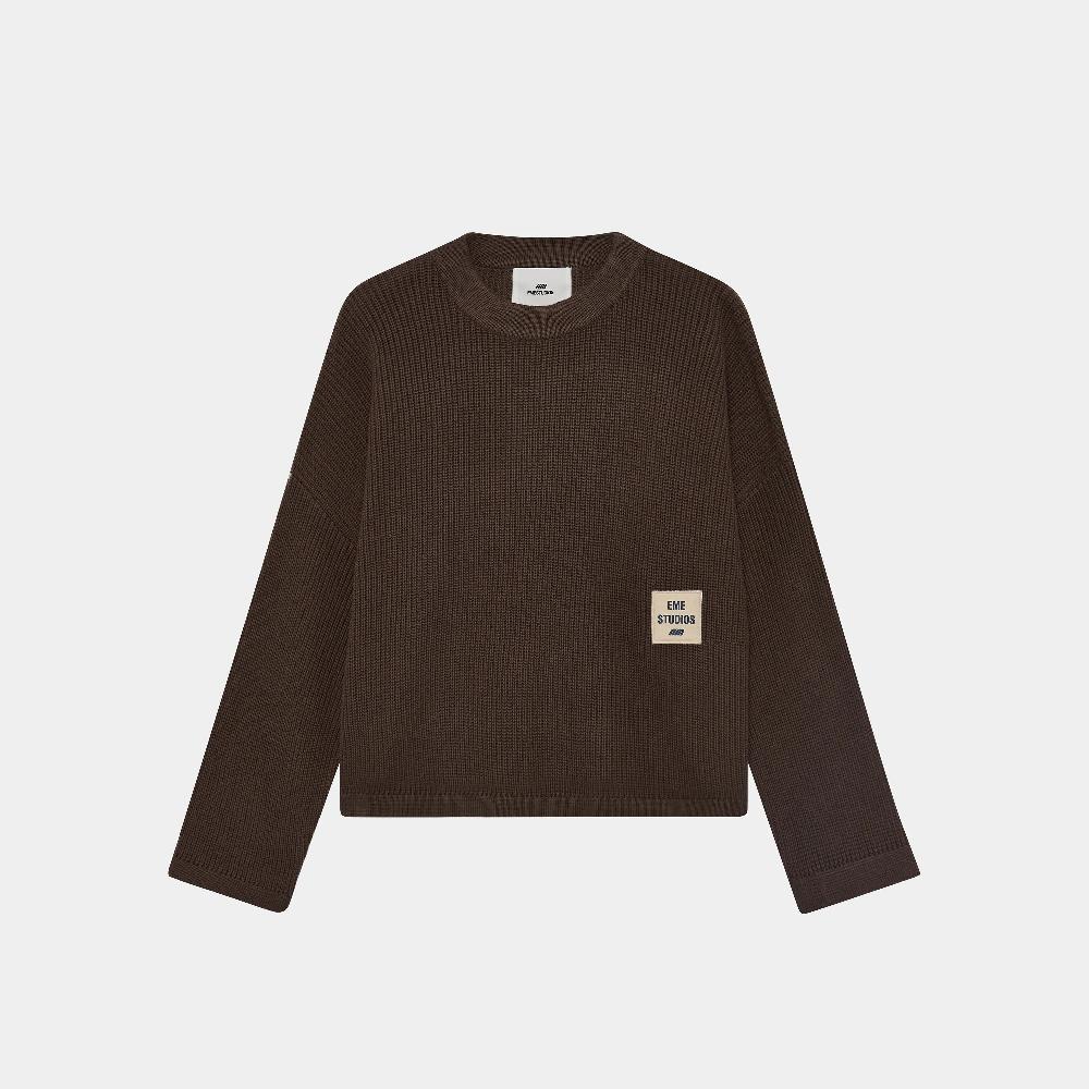 Eme Sleek Fawn Knit Sweater