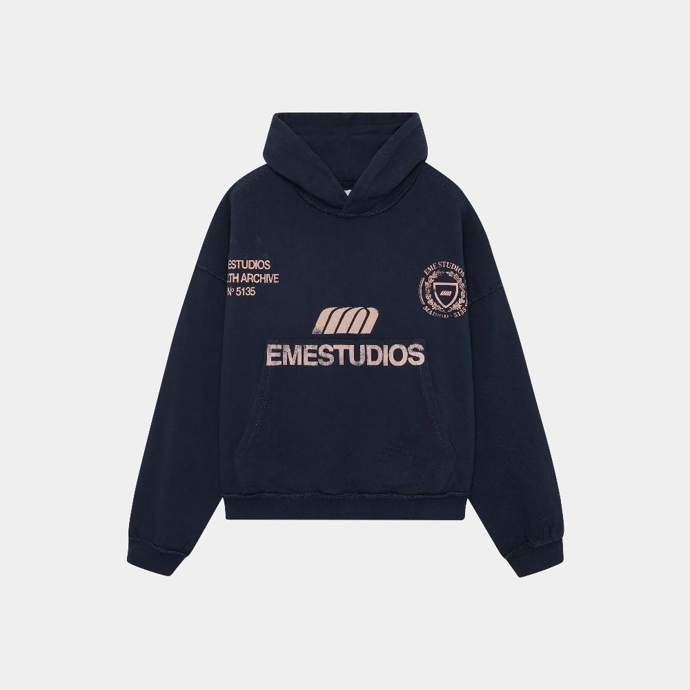 Eme Stealth Navy Oversized Hoodie