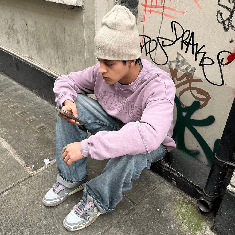 Eme Streak Toadstool Oversized Crewneck