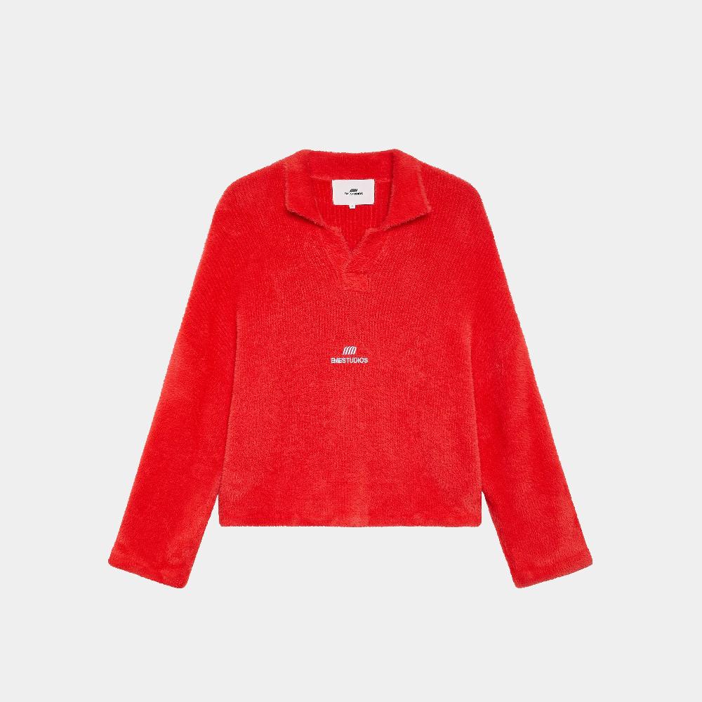 Eme Sully Cherry Brushed Knitted Polo