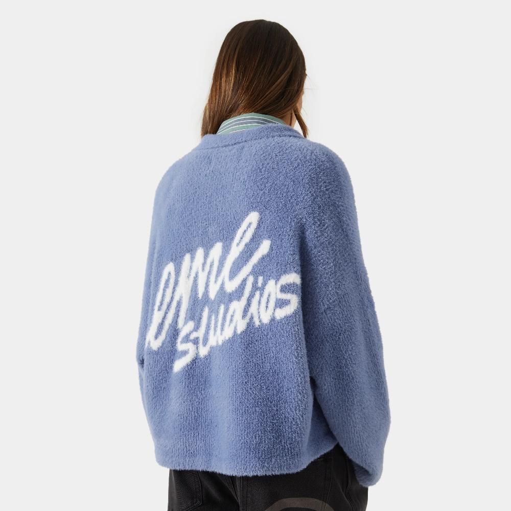 Eme Sully Deep Sea Brushed Knitted Polo