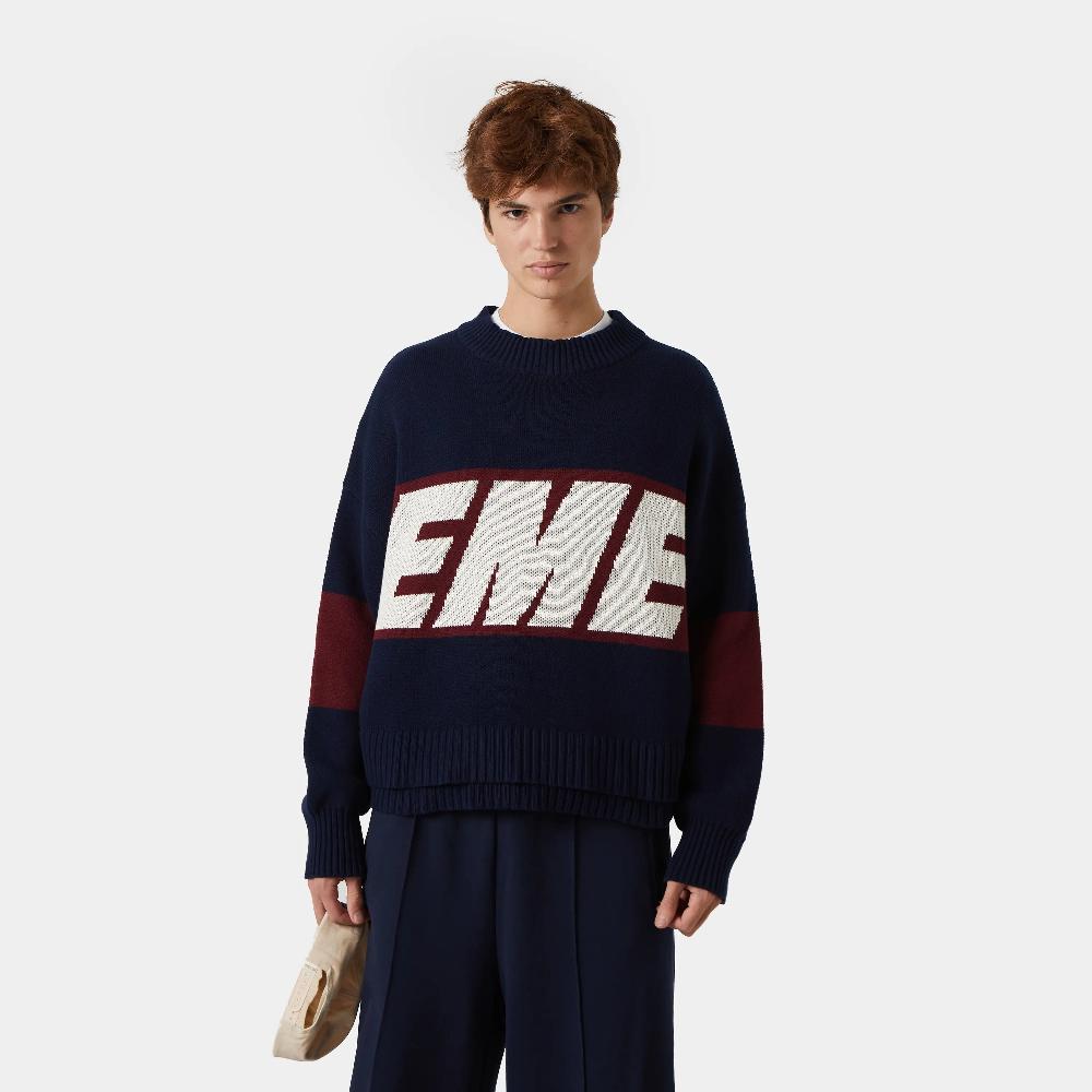 Eme Thrill Indigo Knit Sweater