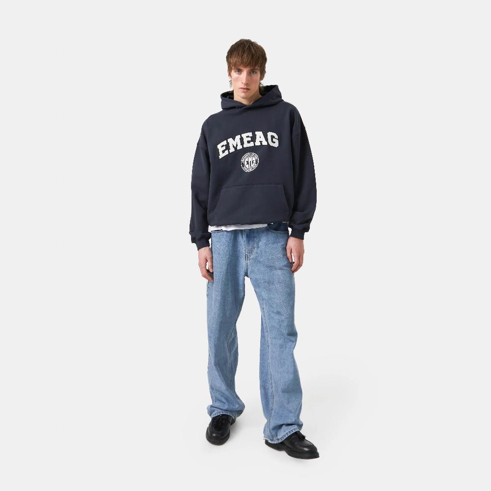 Eme Universitè Navy Oversized Hoodie