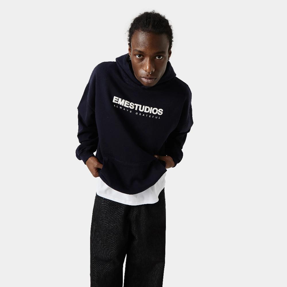 Eme Unwind Dark Navy Oversized Hoodie