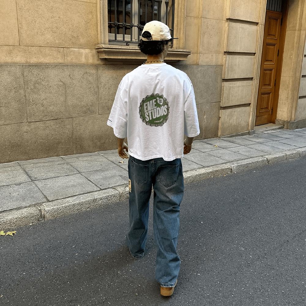 Eme V.S. Pearl Cropped Boxy Tee