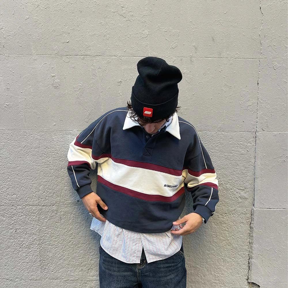 Eme Whiz Navy Polo Sweatshirt