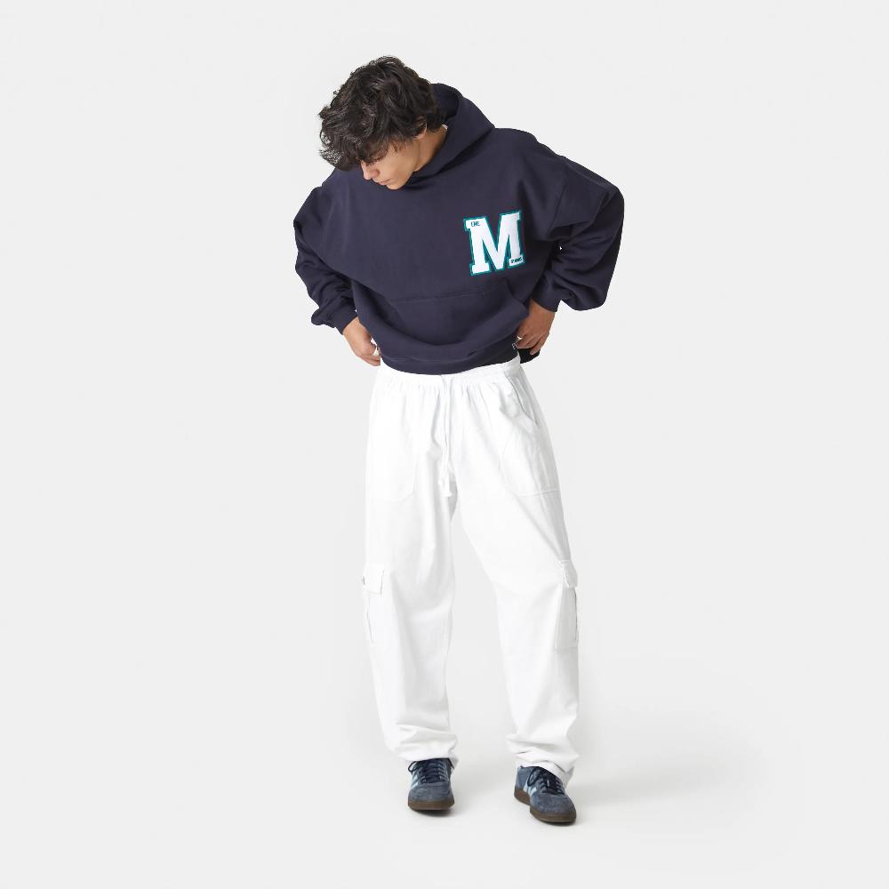 Eme Wrap Up Navy Oversized Hoodie