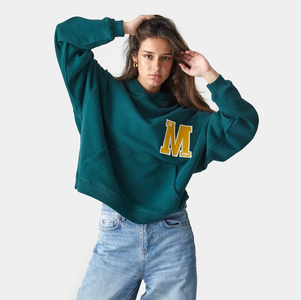 Eme Wrap Up Petrol Oversized Hoodie