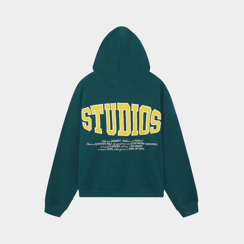 Eme Wrap Up Petrol Oversized Hoodie