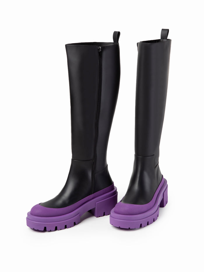 Equitare CHANTAL - Napa Seda Suela Negra Morado