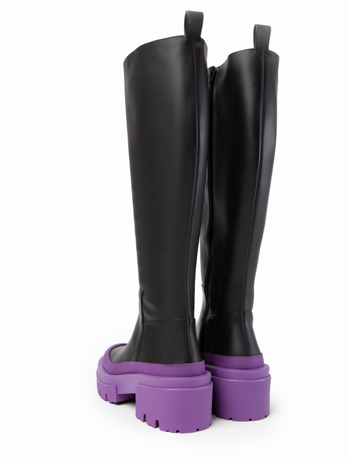 Equitare CHANTAL - Napa Seda Suela Negra Morado