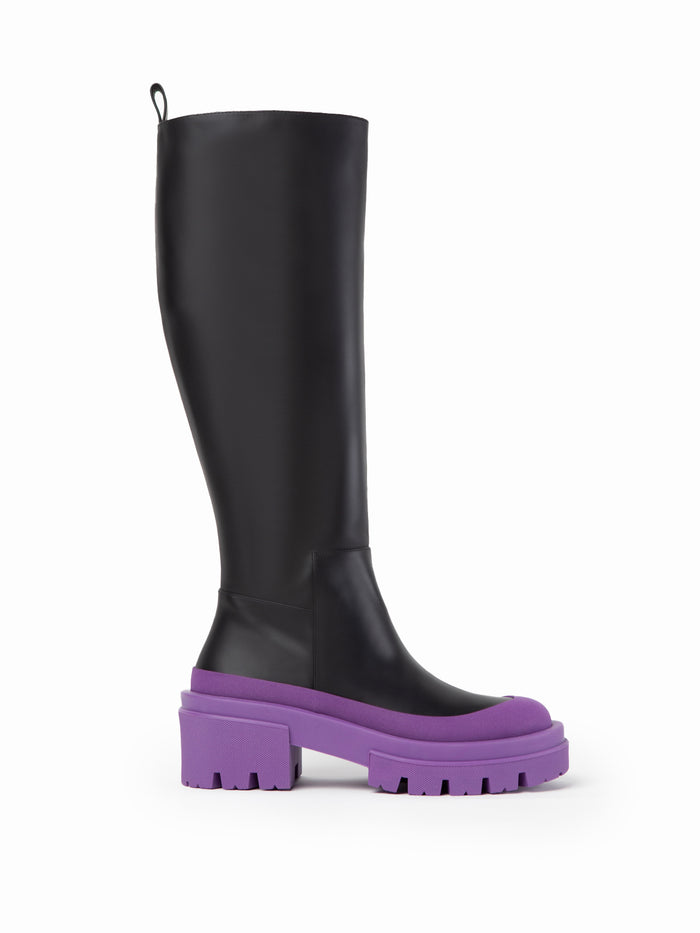 Equitare CHANTAL - Napa Seda Suela Negra Morado