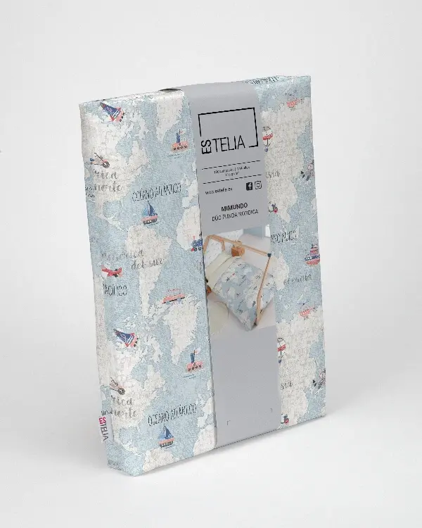 Es Tela Dúo Funda Nórdica + Almohada Mi Mundo Algodón