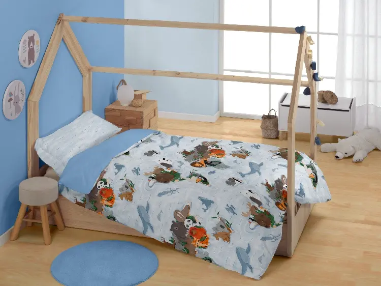 Es Tela Dúo Funda Nórdica + Almohada Animals 50/50