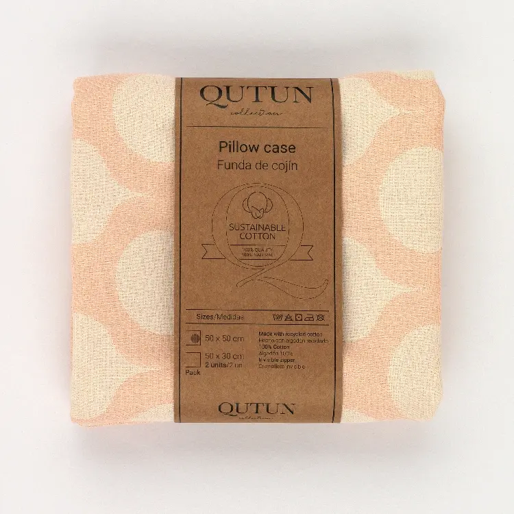 Es Tela Funda Cojín Astún Algodón Reciclado