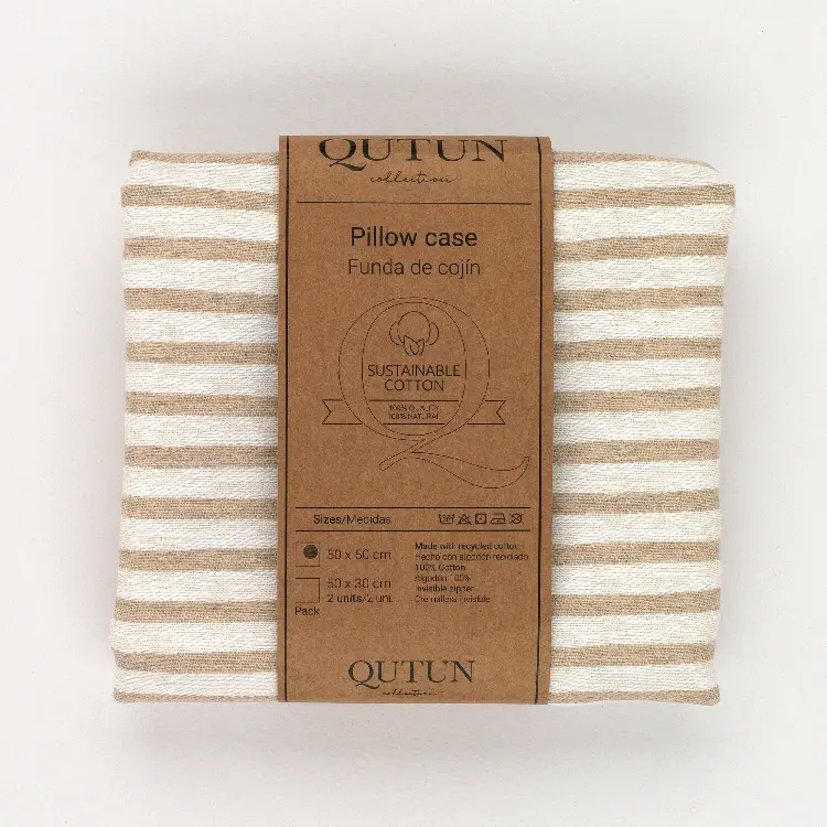 Es Tela Funda Cojín Jaca Algodón Reciclado