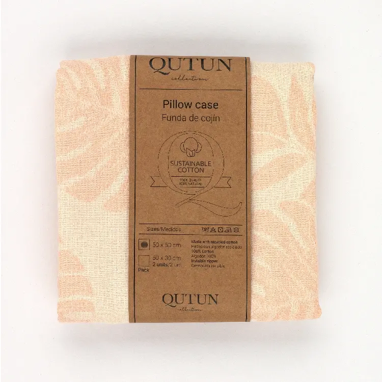 Es Tela Funda Cojín Ordesa Algodón Reciclado