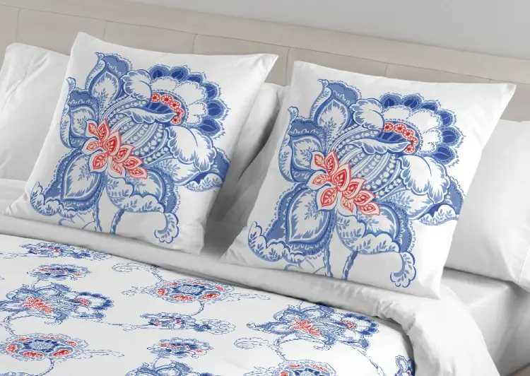 Es Tela Funda De Cojín Estampada Alma