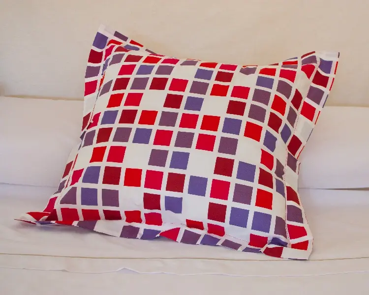 Es Tela Funda De Cojín Estampada Cuadro