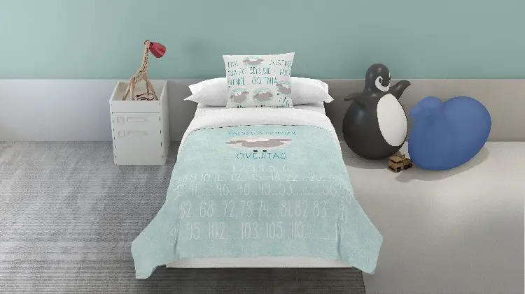 Es Tela Funda De Cojín Estampada Sueño