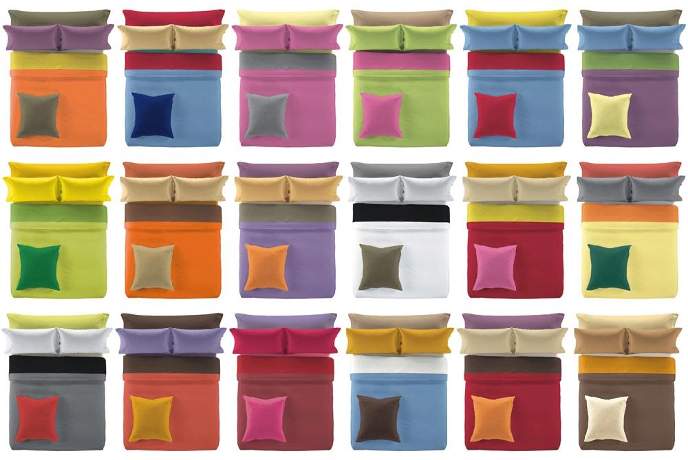 Es tela Funda de cojín lisos 50/50 con pestaña