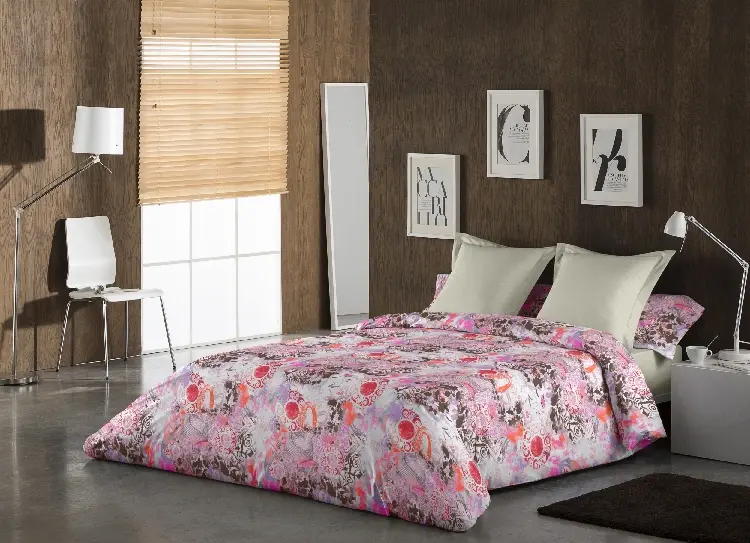 Es Tela Juego De Funda Nórdica + Cojines Gema 50/50