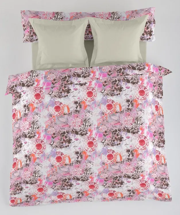 Es Tela Juego De Funda Nórdica + Cojines Gema 50/50