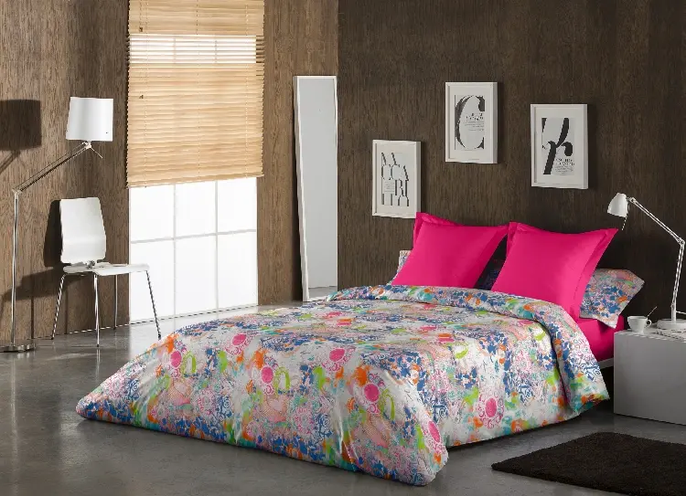 Es tela Juego de funda nórdica + cojines Gema 50/50