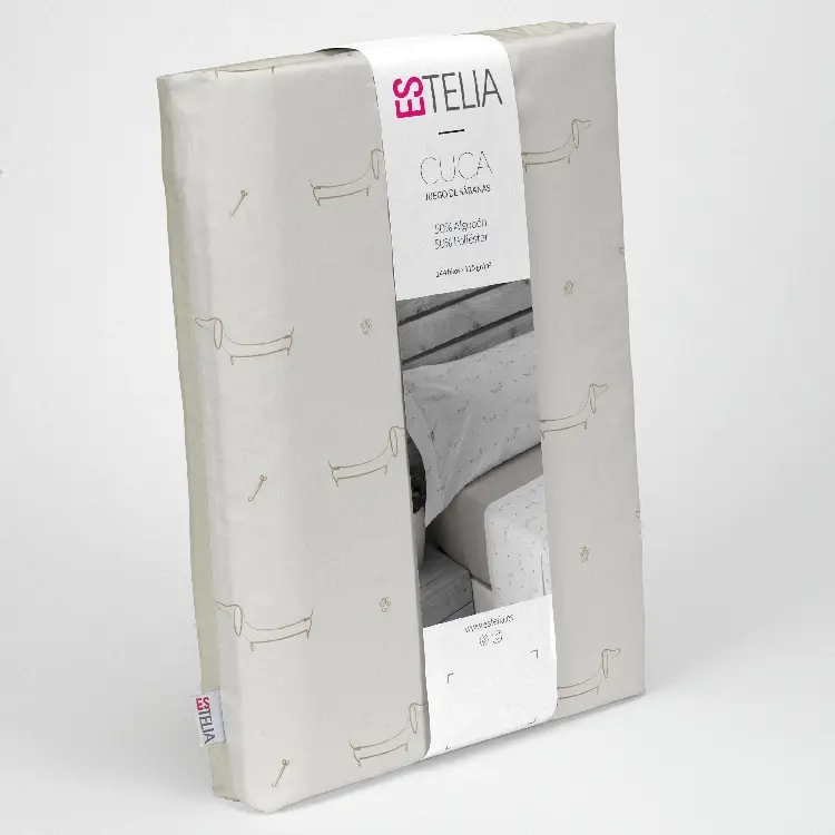 Es Tela Juego De Sábanas Cuca 144 Hilos 50/50