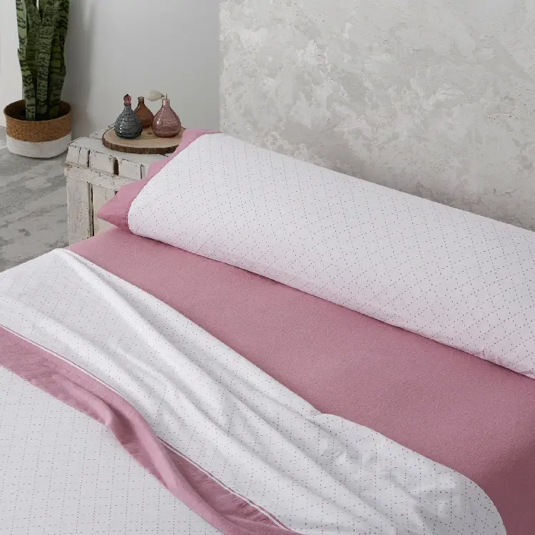 Es Tela Juego De Sábanas Eira Franela Algodón