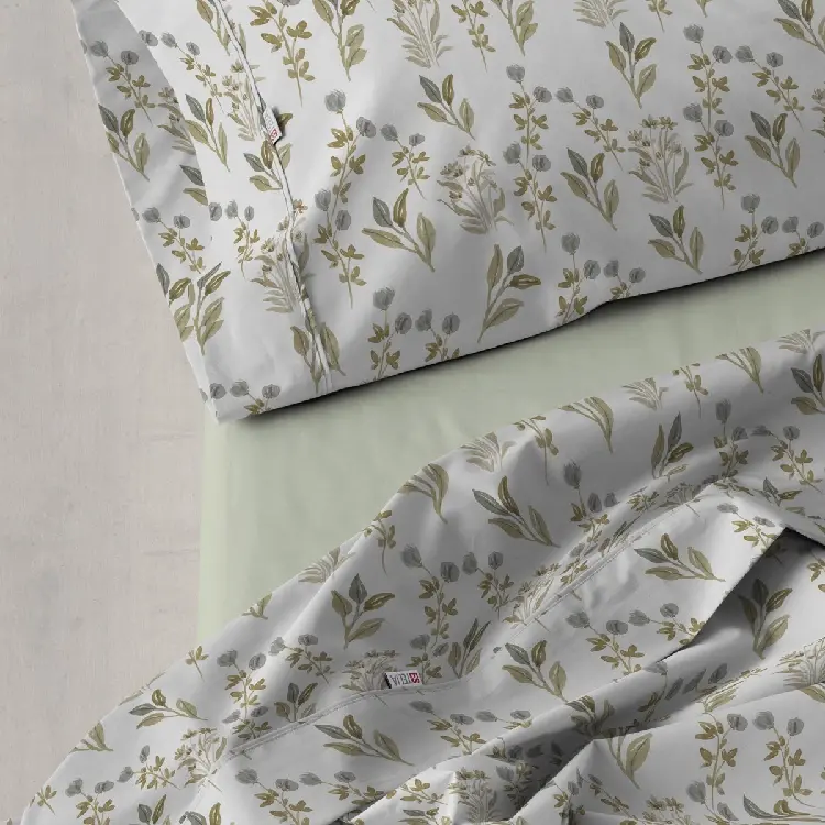 Es Tela Juego De Sábanas Laia 144 Hilos Algodón