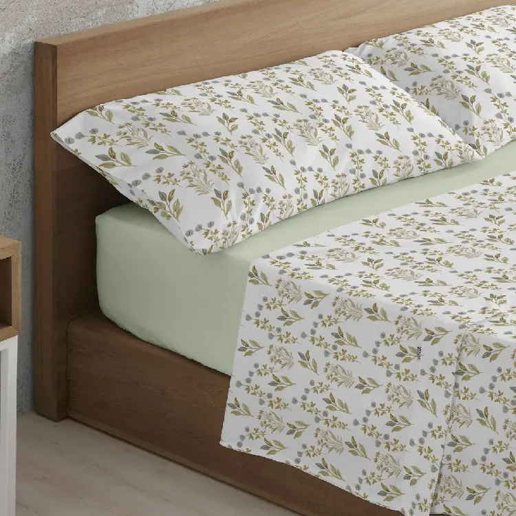 Es Tela Juego De Sábanas Laia 144 Hilos Algodón