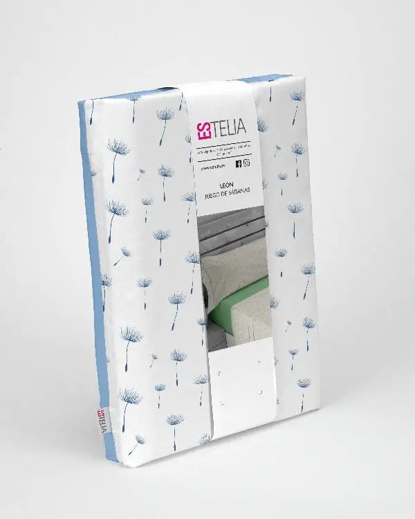 Es Tela Juego De Sábanas León 144 Hilos 50/50