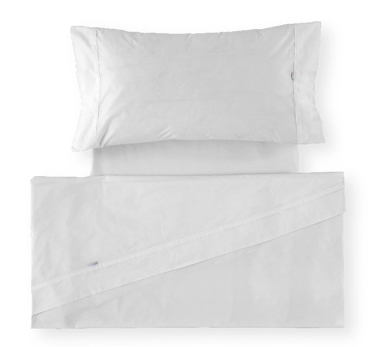 Es Tela Juego De Sábanas Liso Percal De 200 Hilos