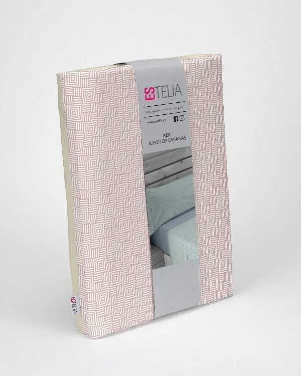 Es Tela Juego De Sábanas Rex 144 Hilos Algodón