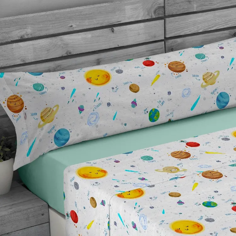 Es tela Juego de sábanas Space 144 hilos 50/50