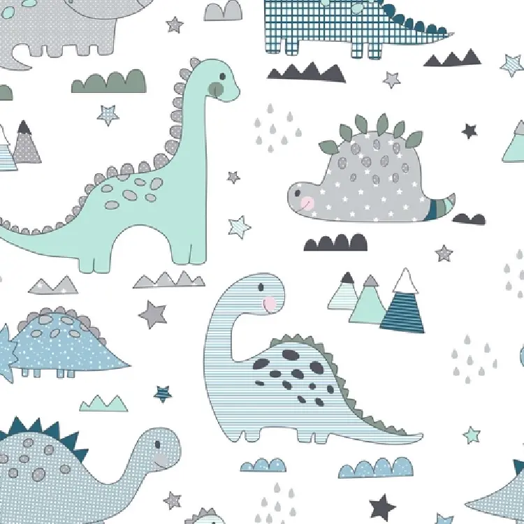 Es tela Tejido Dinos funda nórdica 50/50